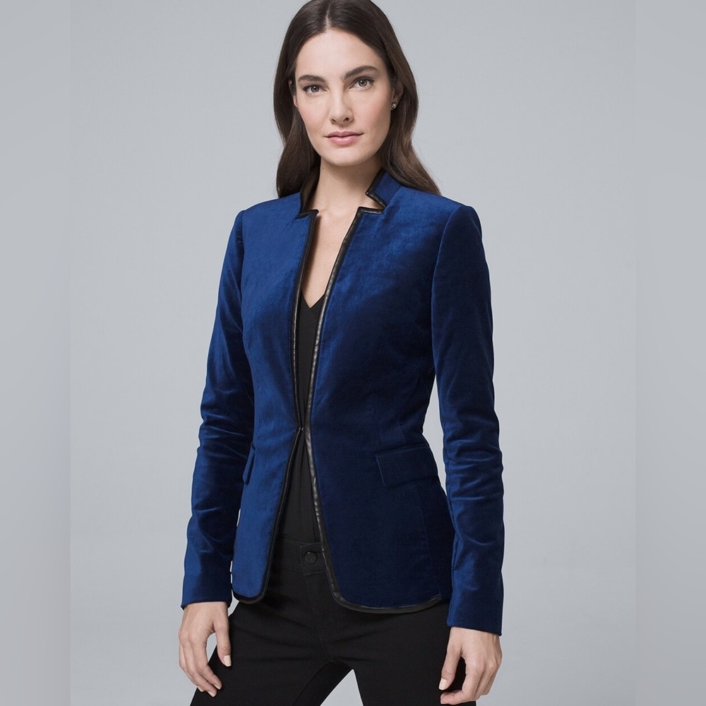 White House Black Market velvet blazer New